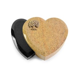 Grabkissen Amoureux/Kashmir-Black Baum 3 (Bronze)