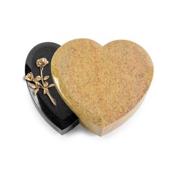 Grabkissen Amoureux/Kashmir-Black Rose 10 (Bronze)