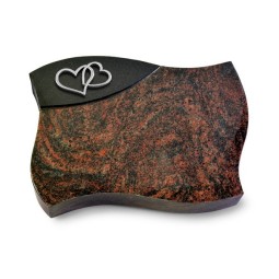 Grabkissen Firenze/Aruba-Black Herzen (Alu)