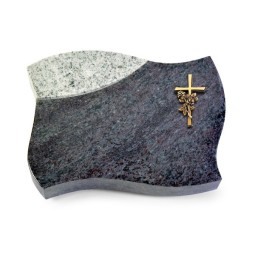 Grabkissen Firenze/Orion-Viskont Kreuz/Rose (Bronze)