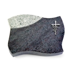 Grabkissen Firenze/Orion-Viskont Kreuz/Rose (Alu)