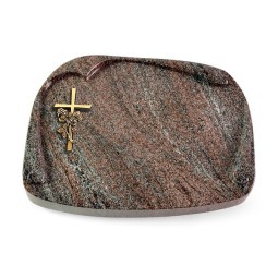 Grabbuch Papyros/Paradiso Kreuz/Rose (Bronze)