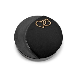 Grabkissen Lua/Indisch Black Herzen (Bronze)