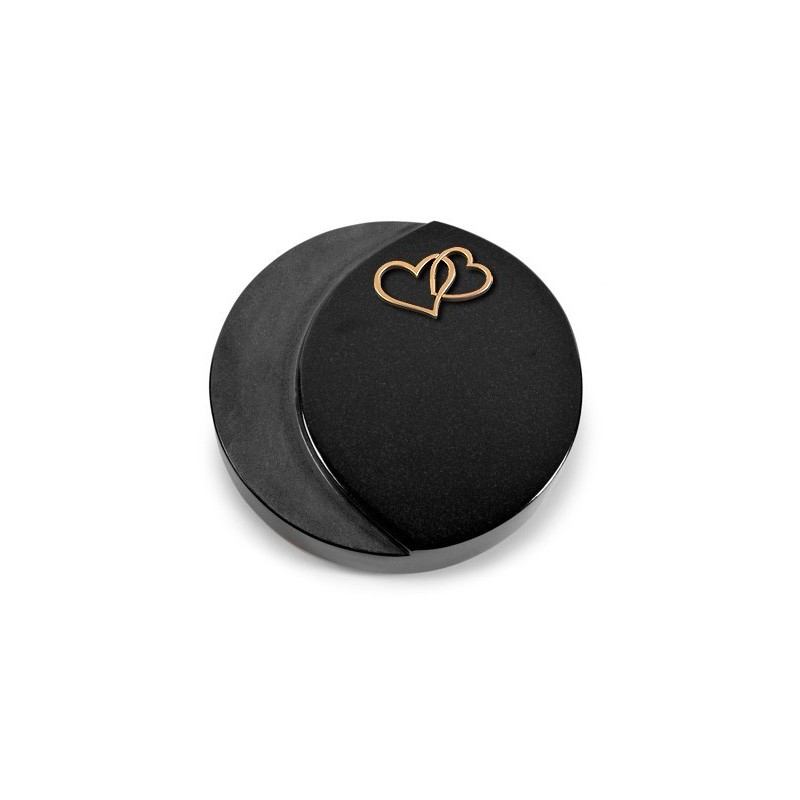 Grabkissen Lua/Indisch Black Herzen (Bronze)