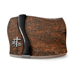 Grabkissen Samba/Aruba-Black Kreuz 1 (Alu)