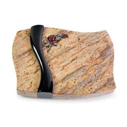 Grabkissen Samba/Kashmir-Black Rose 1 (Color)