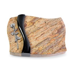 Grabkissen Samba/Kashmir-Black Rose 12 (Alu)