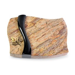 Grabkissen Samba/Kashmir-Black Rose 3 (Bronze)