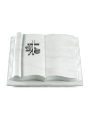 Grabbuch Antique/Omega Marmor Kreuz 1 (Alu)