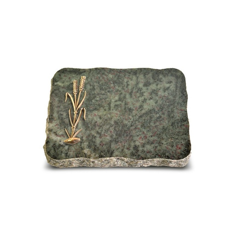 Grabplatte Tropical Green Pure Ähren 2 (Bronze)