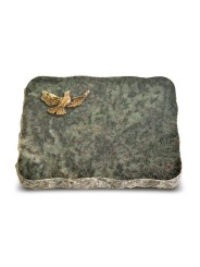 Grabplatte Tropical Green Pure Taube (Bronze)