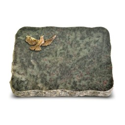 Grabplatte Tropical Green Pure Taube (Bronze)
