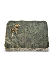 Grabplatte Tropical Green Pure Rose 2 (Bronze)