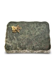 Grabplatte Tropical Green Pure Rose 3 (Bronze)