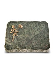 Grabplatte Tropical Green Pure Rose 10 (Bronze)