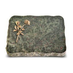 Grabplatte Tropical Green Pure Rose 10 (Bronze)
