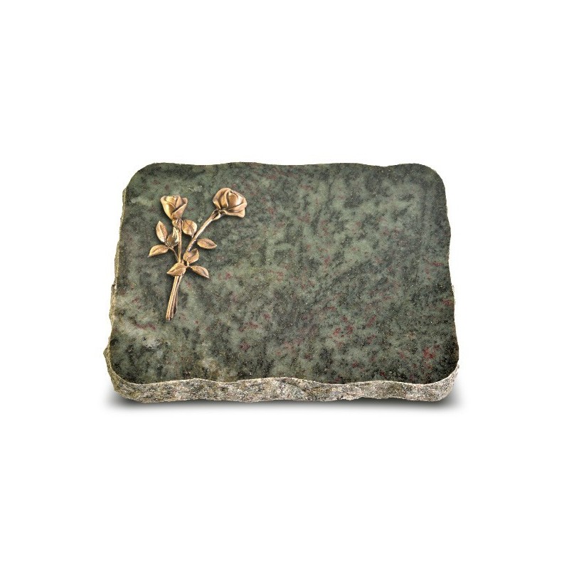 Grabplatte Tropical Green Pure Rose 10 (Bronze)
