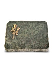 Grabplatte Tropical Green Pure Rose 11 (Bronze)