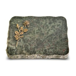 Grabplatte Tropical Green Pure Rose 13 (Bronze)