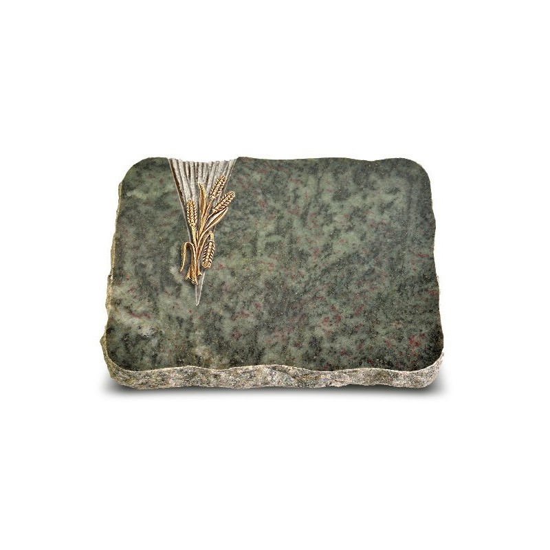 Grabplatte Tropical Green Delta Ähren 1 (Bronze)