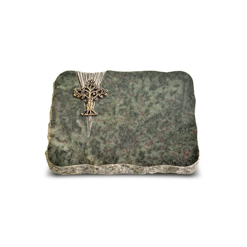 Grabplatte Tropical Green Delta Baum 2 (Bronze)