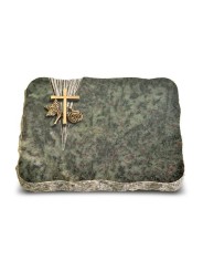 Grabplatte Tropical Green Delta Kreuz 1 (Bronze)