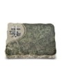 Grabplatte Tropical Green Folio Kreuz 1 (Alu)