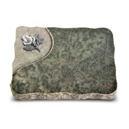 Grabplatte Tropical Green Folio Rose 3 (Alu)