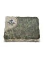 Grabplatte Tropical Green Folio Rose 4 (Alu)