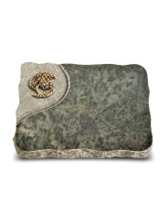 Grabplatte Tropical Green Folio Baum 1 (Bronze)