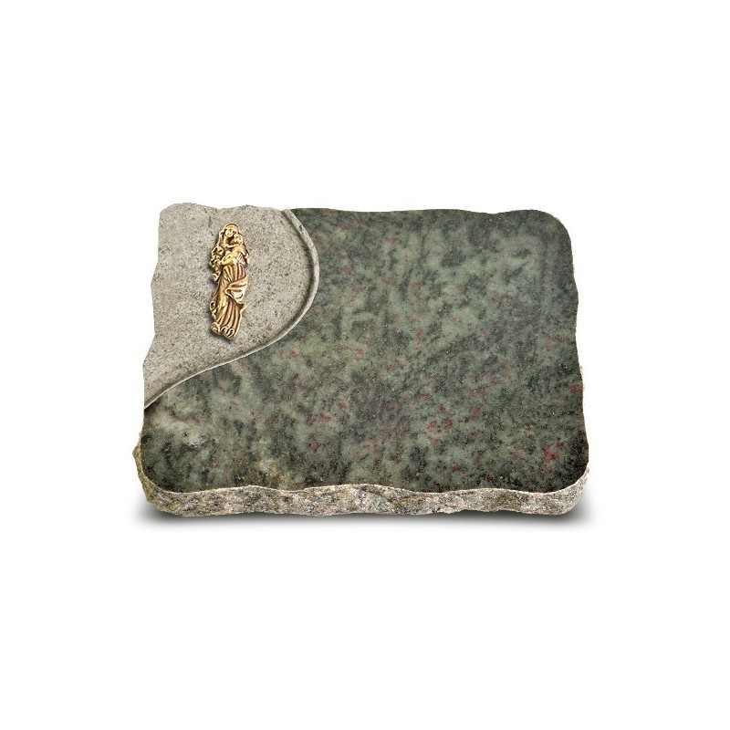 Grabplatte Tropical Green Folio Maria (Bronze)