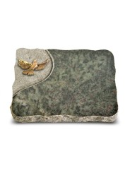 Grabplatte Tropical Green Folio Taube (Bronze)