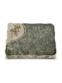 Grabplatte Tropical Green Folio Rose 2 (Bronze)