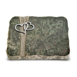 Grabplatte Tropical Green Strikt Herzen (Alu)