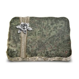 Grabplatte Tropical Green Strikt Rose 4 (Alu)