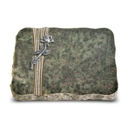 Grabplatte Tropical Green Strikt Rose 7 (Alu)