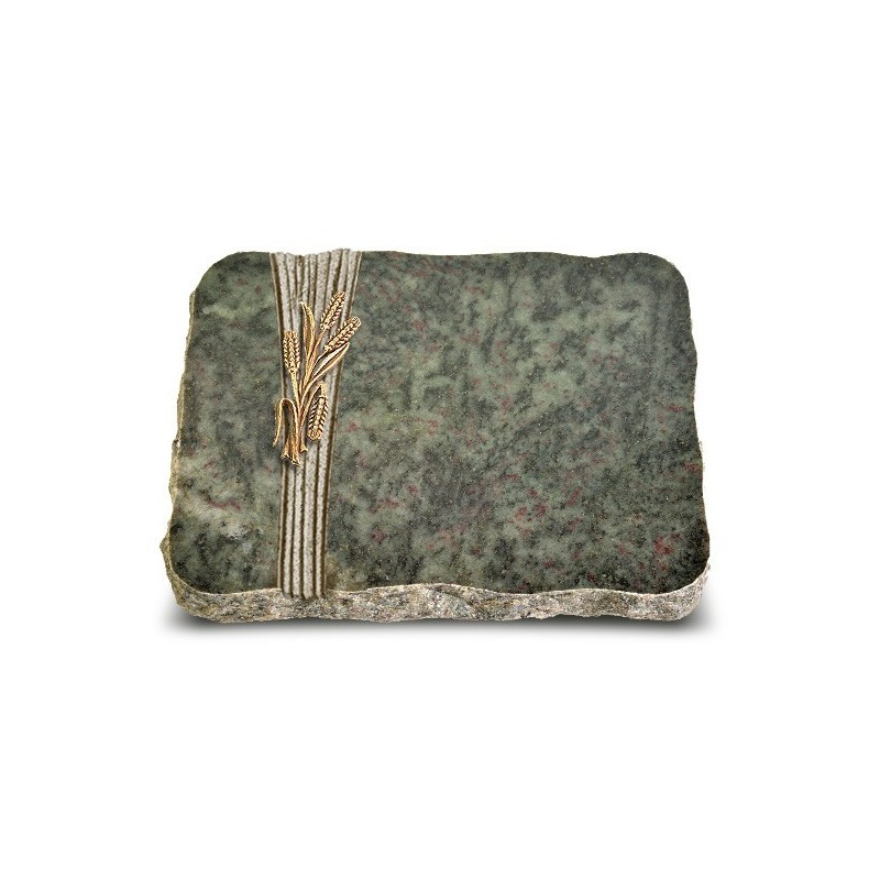 Grabplatte Tropical Green Strikt Ähren 1 (Bronze)