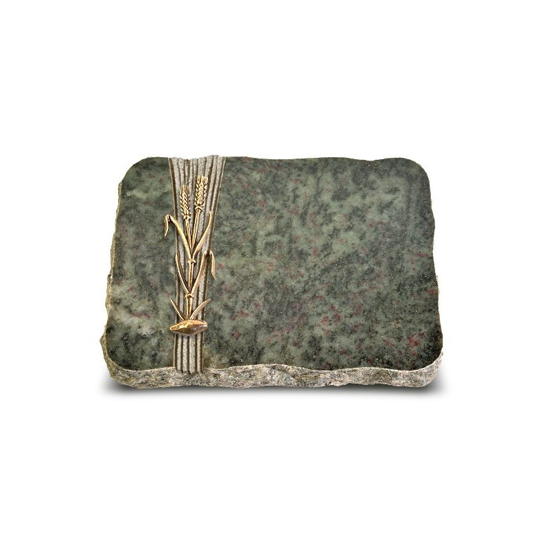 Grabplatte Tropical Green Strikt Ähren 2 (Bronze)