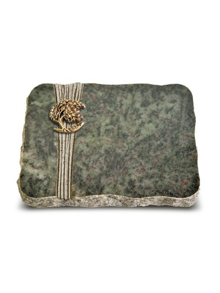 Grabplatte Tropical Green Strikt Baum 1 (Bronze)