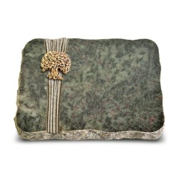 Grabplatte Tropical Green Strikt Baum 3 (Bronze)