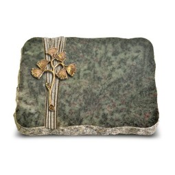 Grabplatte Tropical Green Strikt Gingozweig 1 (Bronze)