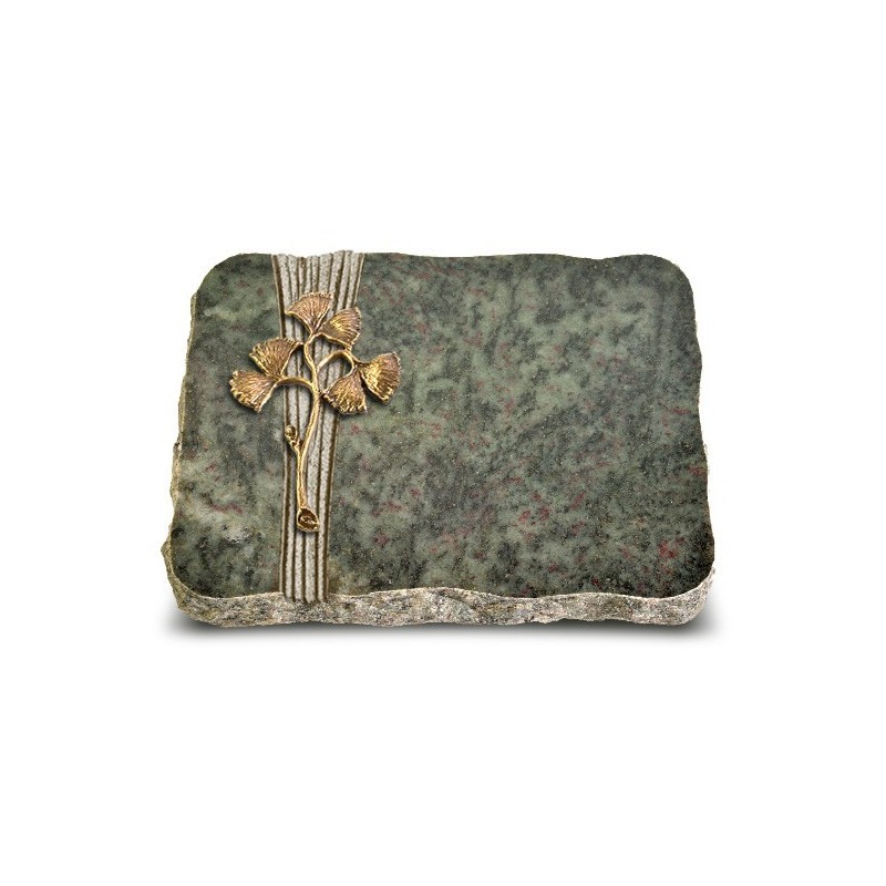 Grabplatte Tropical Green Strikt Gingozweig 1 (Bronze)