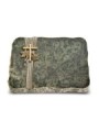 Grabplatte Tropical Green Strikt Kreuz 1 (Bronze)