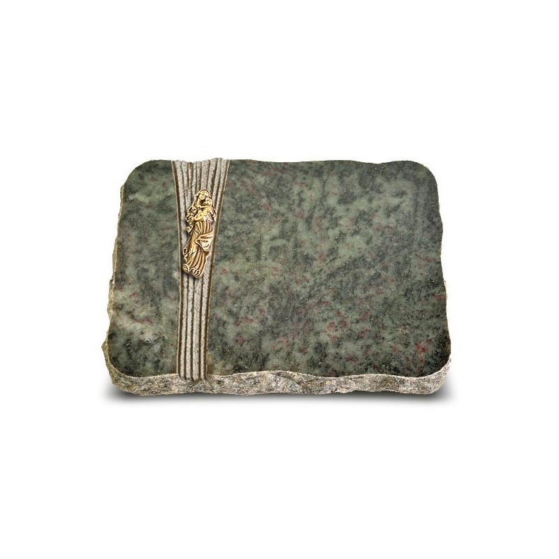 Grabplatte Tropical Green Strikt Maria (Bronze)