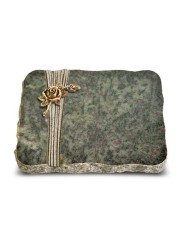 Grabplatte Tropical Green Strikt Rose 1 (Bronze)