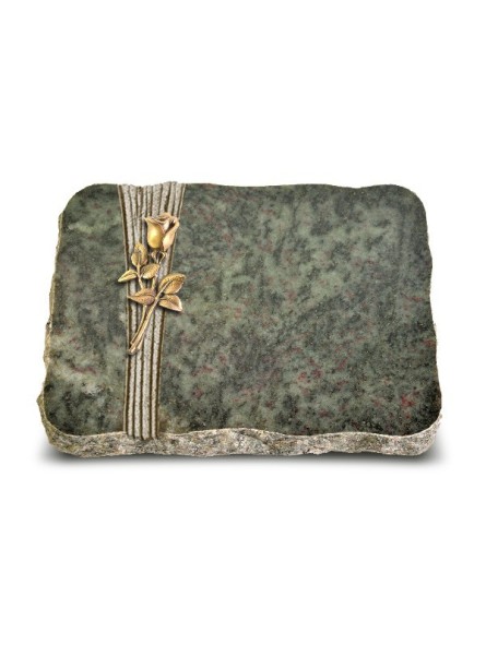 Grabplatte Tropical Green Strikt Rose 8 (Bronze)