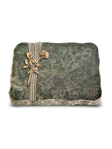 Grabplatte Tropical Green Strikt Rose 10 (Bronze)