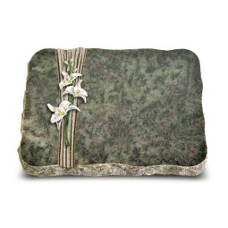 Grabplatte Tropical Green Strikt Orchidee (Color)