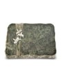 Grabplatte Tropical Green Strikt Orchidee (Color)