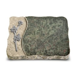 Grabplatte Tropical Green Wave Rose 9 (Alu)